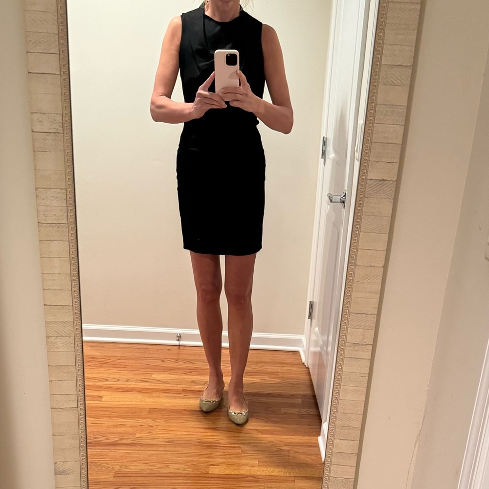Halston Heritage black mini dress size 4